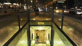 Une entrée de métro, à Berlin, en Allemagne. 