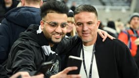 Laurent Robert à St James' Park en février 2023