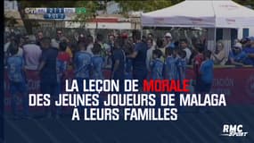 La leçon de morale des jeunes joueurs de Malaga à leurs familles