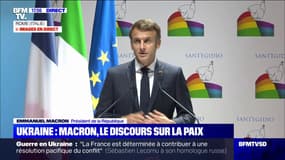 Emmanuel Macron, à Rome: "C'est un drôle de moment pour venir parler de la paix"