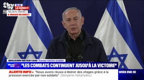 Benjamin Netanyahu, aux pays alliés d'Israël: "Vous êtes nos alliés pour l'annihilation du Hamas"