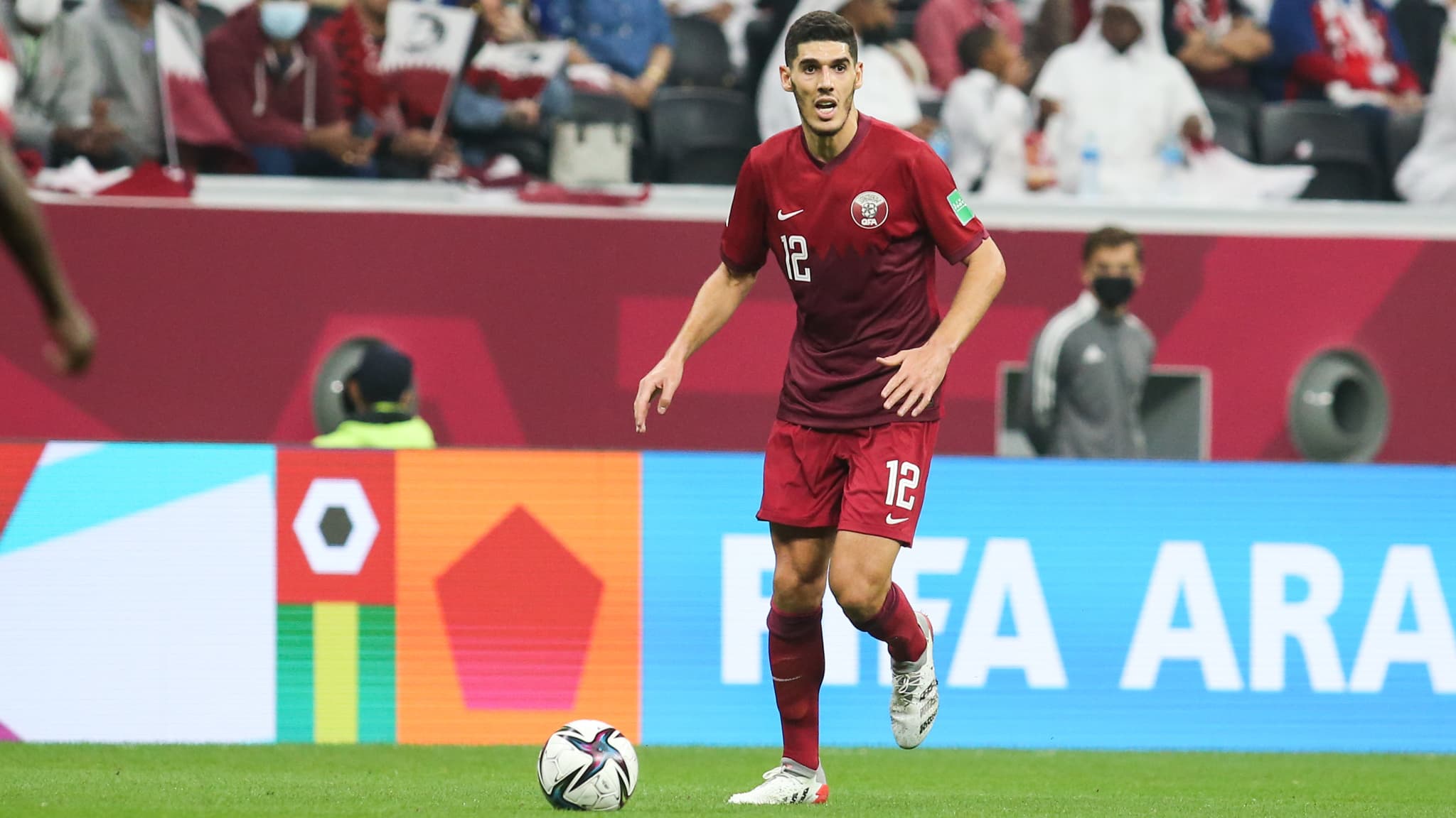 Karim Boudiaf lors de la Coupe Arabe 2021