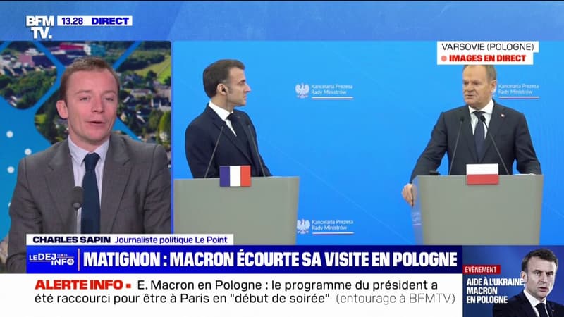 Nouveau Premier ministre: Emmanuel Macron écourte sa visite en Pologne