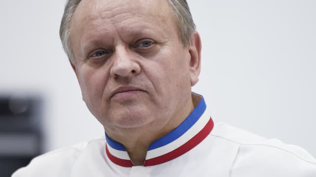Joël Robuchon au Grand Palais à Paris, le 21 mai 2015