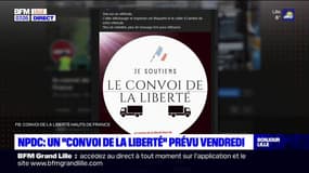 "Convoi de la liberté": un groupe Facebook organise une mobilisation des Hauts-de-France ce vendredi