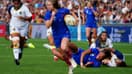 Pauline Bourdon Sansus face au Brésil à la Coupe du monde, le 31 août 2025. 