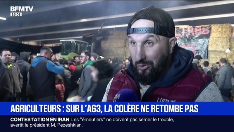 Colère des agriculteurs: "On est déterminés", assure Jérôme Bayle sur l'A63