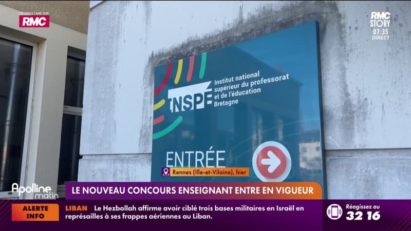 Le nouveau concours enseignant entre en vigueur