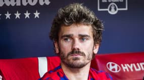 Antoine Griezmann avec l'Atlético de Madrid, à Madrid le 17 février 2024