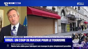 Jean-Baptiste Lemoyne précise que le secteur du tourisme perd "10 à 11 milliards d'euros chaque mois"