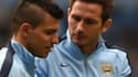 Sergio Agüero et Frank Lampard