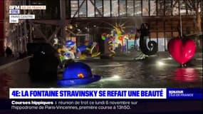 Paris: la fontaine Stravinsky se refait une beauté