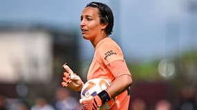 La gardienne Sarah Bouhaddi avec le PSG, 7 mai 2023