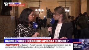 Censure de Michel Barnier: "L'hypothèse la plus vraisemblable", pour Aurore Bergé (Ensemble)