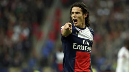 Edinson Cavani, auteur d'un doublé gagnant pour le PSG samedi soir.