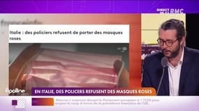 Les histoires de Charles Magnien : En Italie, des policiers refusent des masques roses - 19/01