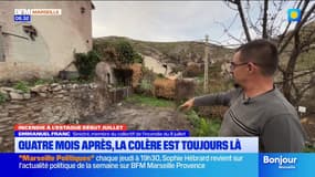 Incendie à l'Estaque début juillet. Quatre mois après la colère est toujours là.