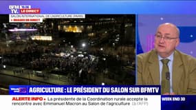 Salon de l'agriculture: "Je ne voyais pas comment on pouvait tenir un grand débat dans les conditions délétères dans lesquelles on était", affirme le président du salon Jean-Luc Poulain