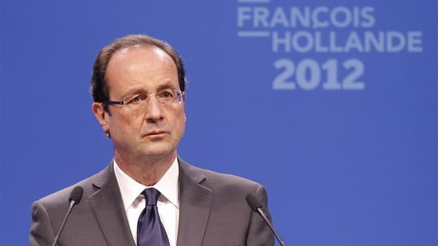 François Hollande s'est dit favorable à une baisse des taux de la Banque centrale européenne pour soutenir la croissance et à des prêts directs aux Etats en difficulté. /Photo prise le 22 mars 2012/REUTERS/Benoît Tessier
