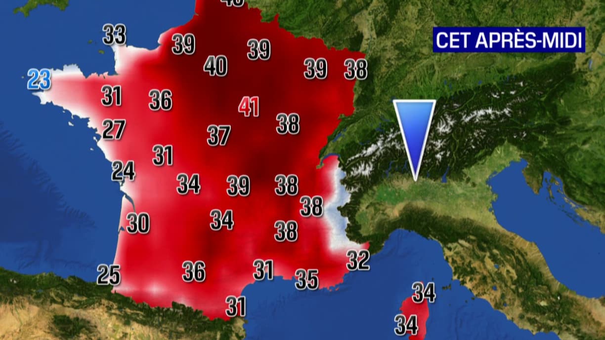 Les température seront très élevées dans l'est du pays ce mardi 19 juillet 2022 Les température seront très élevées dans l'est du pays ce mardi 19 juillet 2022
