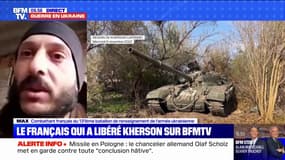 "C'est ma guerre, c'est normal de montrer la solidarité internationale": un combattant français engagé dans la guerre en Ukraine témoigne sur BFMTV 