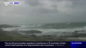 La tempête Amélie arrive sur la côte ouest de la France