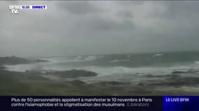 La tempête Amélie arrive sur la côte ouest de la France