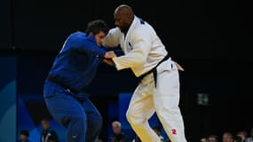 Teddy Riner lors des Jeux olympiques de Paris, le 2 août 2024