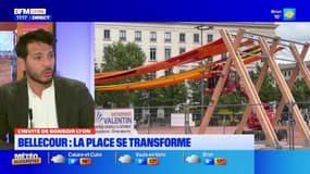 Lyon: le chantier du tissage urbain de la place Bellecour a débuté