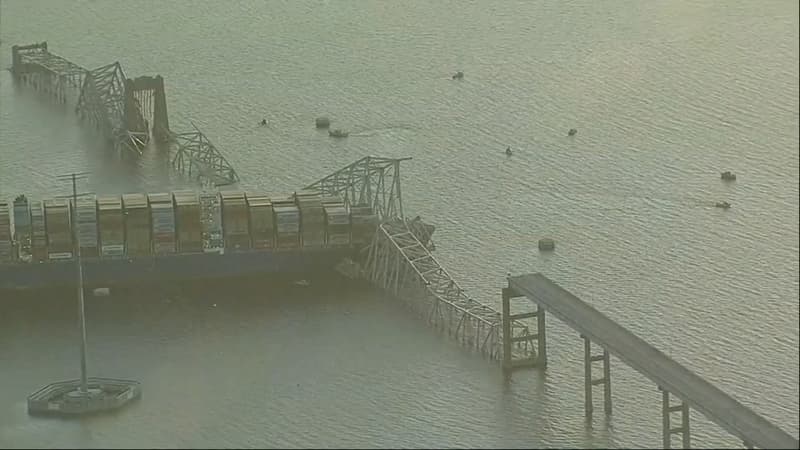 Pont effondré à Baltimore les images aériennes après la catastrophe