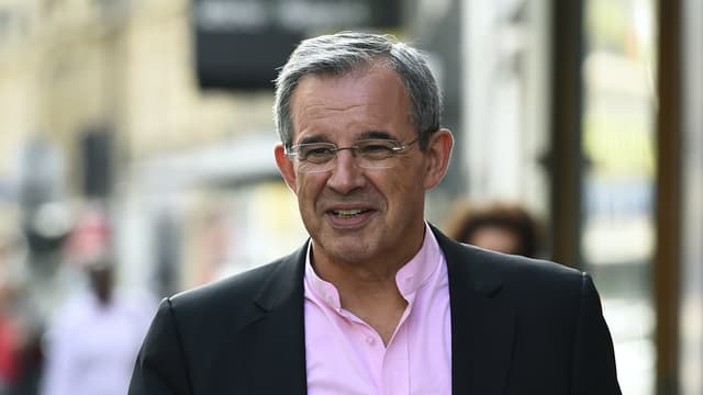 Thierry Mariani, près du quartier général du parti Les Républicains, le 11 juillet 2017 à Paris.
