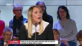 #FoulardsRouges vs #GiletsJaunes : "Je voudrais que les gens arrêtent de bloquer la rue et que la majorité silencieuse puissent vaquer à ses occupations !" @AmezianeRose #GGRMC 