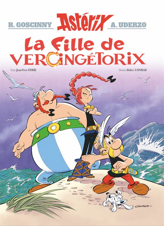 La couverture du nouvel album d'Astérix, La Fille de Vercingétorix.