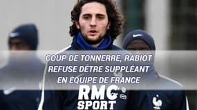 Coup de tonnerre, Rabiot refuse d'être suppléant en équipe de France pour la Coupe du monde