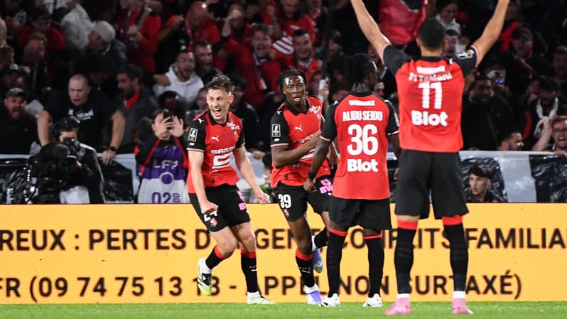 La joie des Rennais qui arrachent la victoire, 14 septembre 2025