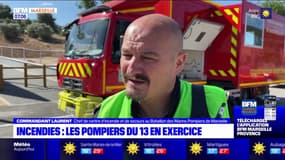 Risque d'incendies: les pompiers de Marseille en exercice