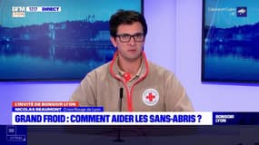 Grand Froid: Nicolas Beaumont, Croix-Rouge de Lyon, évoque les dispositifs mis en place pour aider les sans-abri