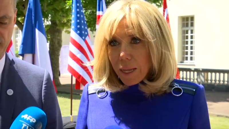 Brigitte Macron, le 4 juillet lors du G7 de l'éducation à Sèvres (Hauts-de-Seine).