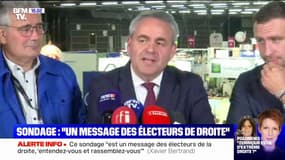 Xavier Bertrand à propos de la droite: "Plus tôt on sera rassemblés, mieux ce sera"