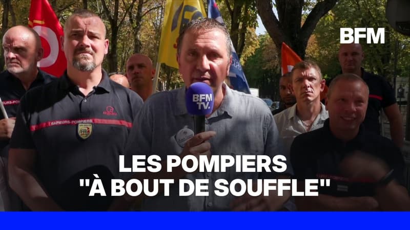 Incendies en France: en plein été de tous les records, les pompiers sont en grève