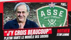 Ligue 1 : socio de Saint-Étienne, Platini croit "beaucoup" en ce modèle vertueux