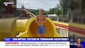 Ce nageur de haut niveau est aussi testeur de toboggans aquatiques