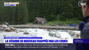 La Vésubie de nouveau frappée par les crues, des habitants relogés