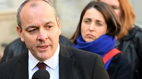 Le secrétaire général de la CFDT Laurent Berger à la sortie de l'hôtel de Matignon le 5 avril 2023 à Paris