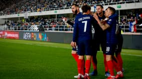 La joie de Karim Benzema et des joueurs de l'équipe de France