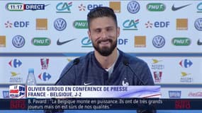 France-Belgique : Olivier Giroud compare les qualités différentes d'Hugo Lloris et Thibaut Courtois