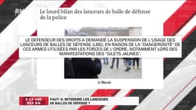A la Une des GG : Faut-il interdire les lanceurs de balles de défense ? - 18/01