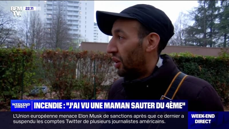 Vaulx-en-Velin: "J'ai vu une maman sauter du 4e étage", raconte un témoin