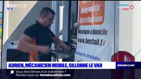 À la rencontre d'Adrien, un mécanicien mobile qui sillonne les routes du Var