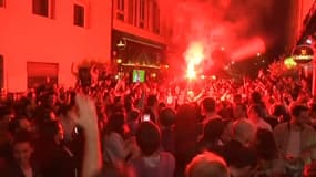 La liesse dans les rues de Marseille après la victoire en demi-finale aller de l’Europa League
